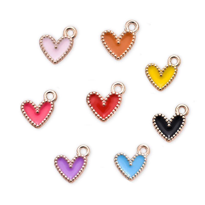 Cute Heart Charms - GOLDEN DAYS LABEL