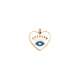 Demon Eye Heart Charm