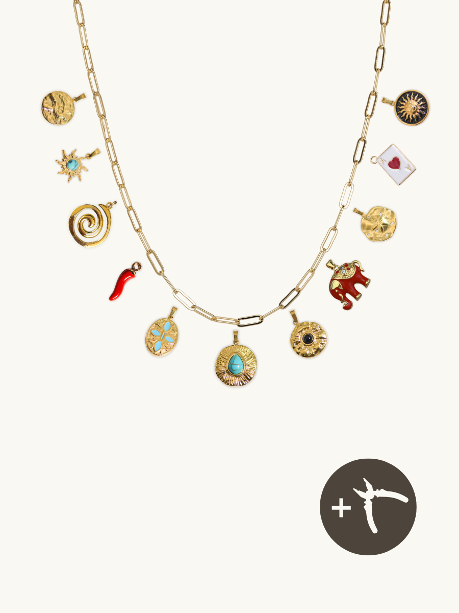 DIY charm necklace